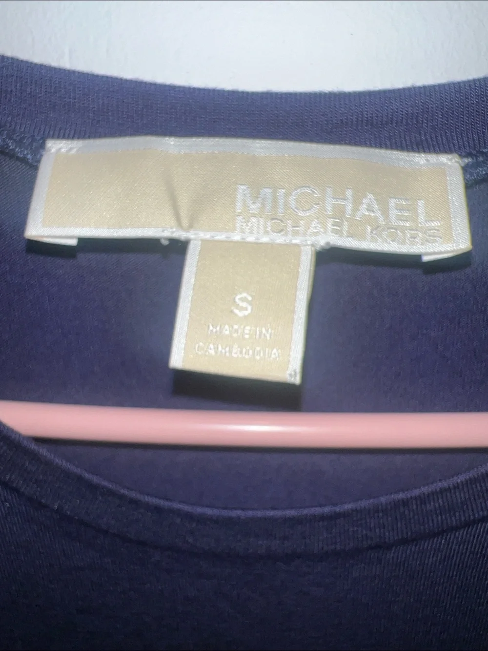 Michael Kors Navy Layered Sleeveless Tank Top